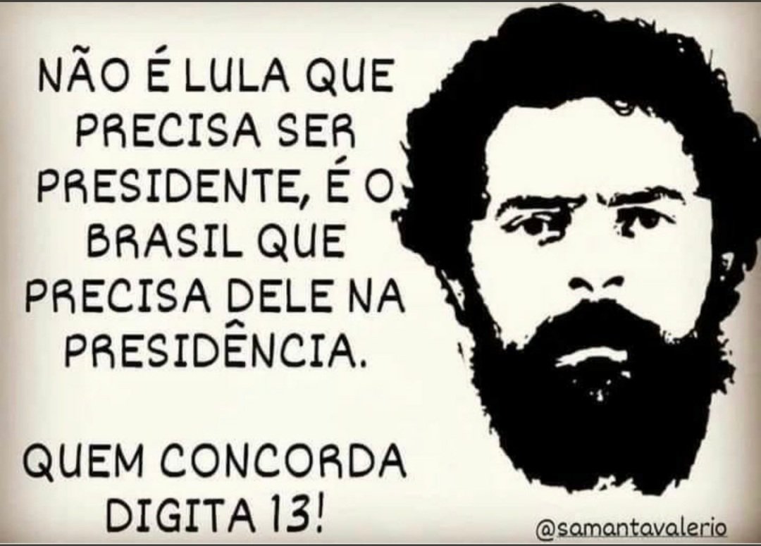 cintiamark's tweet photo. @LulaOficial https://t.co/tkSoCCaOim