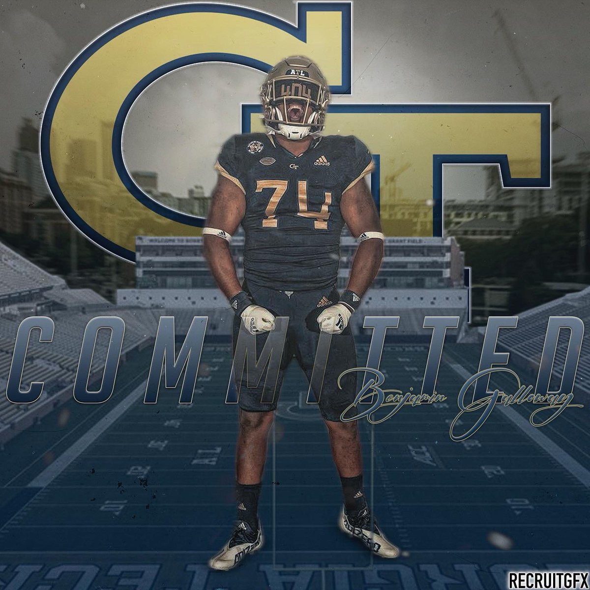 BIGBEN_0574's tweet photo. 100% Committed @GeorgiaTechFB #ForThe404🐝 @CoachBrentKey @therealkwat @BigWillie7179 @RivalsJohnson @Rivals @_PatMcDonald @outlaw_coach @gapanther #WilleAndersonLinemanAcademy https://t.co/IuBfME0V15