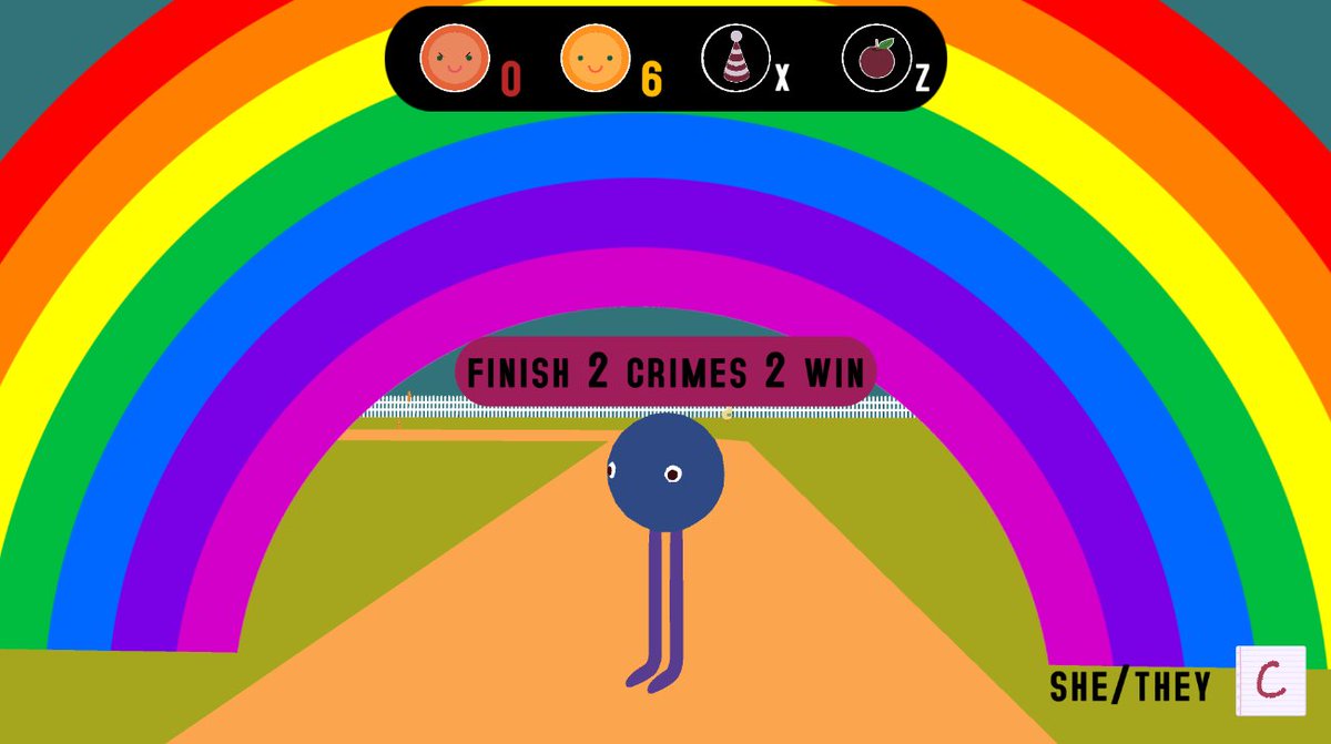 bakedbreado's tweet photo. Some more progress for #dogaycrime !! I've got working inventory happening where you can even wear items now! Do you have any hat requests?
#transrepjam #nonbinaryjam #transjoyjam #transgaljam #queerdev #LQBT #gamejam #indiedev #indiegamedev #gamedev #solodev #dev #Pride2022 https://t.co/bP26bF05iv