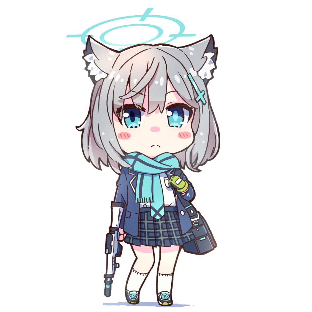 砂狼シロコ(ブルアカ) 「」|十月十日ちゃん🎄新人Vtuber ファンのイラスト
