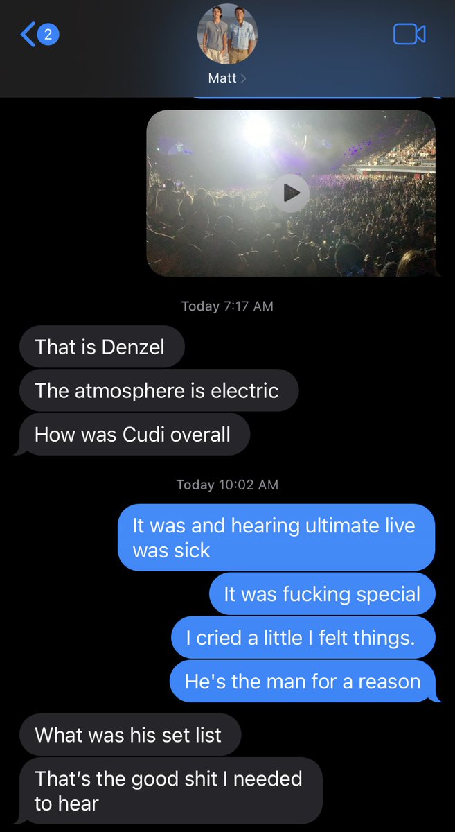 DavidHamaty's tweet photo. Conversation with my best friend after seeing ⁦@KiDCuDi⁩ last night in LA. Thank you for an absolutely incredible experience, so much love for the art that your music is. https://t.co/NcO1BhClU8