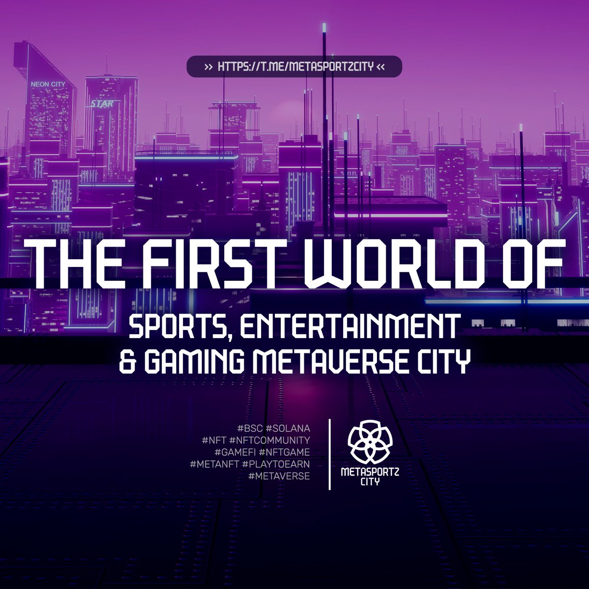 metasportzcity's tweet photo. 1️⃣ MetaSportZ City is the world’s first sports, entertainment and gaming metaverse city.
 https://t.co/D2wsNpDfK6

#BSC #Solana #NFT #NFTCommunity #GameFi #NFTGame  #MetaNFT #PlayToEarn #Metaverse #web3 #Metapolis #BTC https://t.co/bCfOpHbcQv