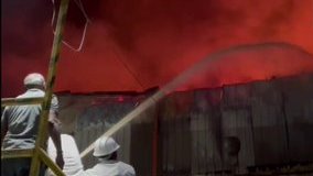 News1IndiaTweet's tweet image. #UttarPradesh: नोएडा सेक्टर 80 में एक फैक्ट्री में भीषण आग लगी। दमकल की कई गाड़ियां मौके पर मौजूद हैं और आग पर काबू पाने की कोशिश की जा रही है।

@Uppolice @noidapolice #Fireinfactory #news1india