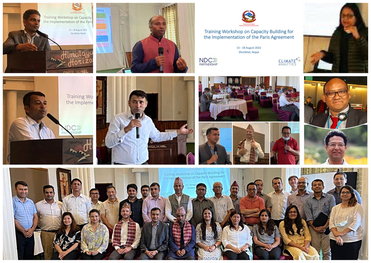 manjeetdhakal's tweet photo. To build capacity for implementing the #ParisAgreement, last week @MOFENepal🇳🇵with @CA_Latest &amp; @ndcpartnership organized training workshop with focus on reporting-ETF &amp; carbon market-Art6. Appreciation🙏 to all participants, resource person &amp; experts from the @UNFCCC secretariat https://t.co/JdCE61EYY8
