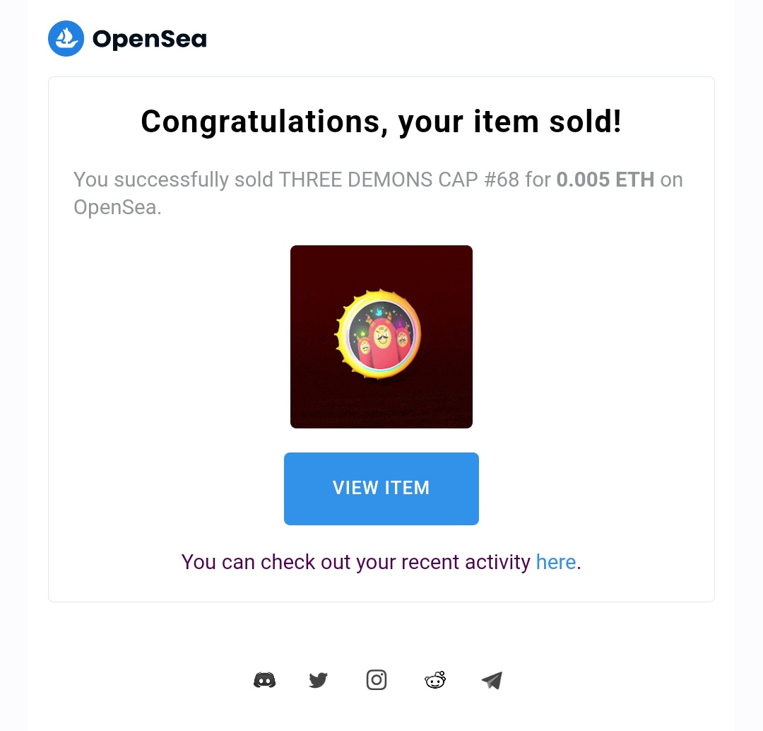 🚨🚨🚨🚨
Yeeeeeeeeeeeeeeei 🤩🤩🤩🤩🤩🤩
2 Caps Sold to <a href="/Hunger_Hunterz/">HungerHunterz_NFT🍔🍕🍣ﾊﾝｶﾞｰﾊﾝﾀｰｽﾞ</a> I'm so happy, thanks a lot my Fren ❤️

Pls check Hunger's NFT they are sooooo dope 🔥
opensea.io/HungerHunterz

Be Happy with a Cap ❤️

#NFT #NFTs #NFTjapan
