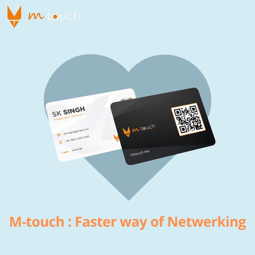 Design it your way!!
Get your hands on these super stylish, customisable Smart Business card 
You can customize it as per your choice.
(QR code, Logo or Image)

Revolutionise the way you Network with M-touch 

#mtouch #mtouchsmartcard #nfcstickers #nfctags #taptoshare #networking