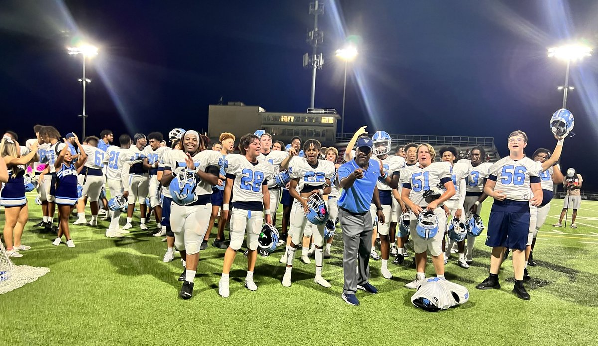 So proud of how <a href="/EHSMavsFB/">Emerson Mavericks Football</a> fought on the field tonight. They never gave up and kept battling to a 41-34 OT win. 1st varsity FB win for the Mavericks! #BeLegendary #BeAMaverick