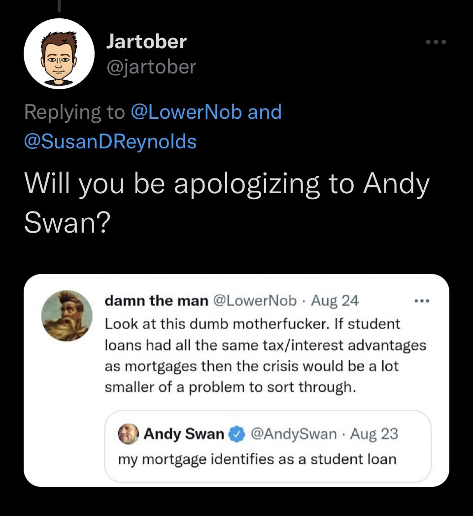 LowerNob's tweet image. A damn shame.