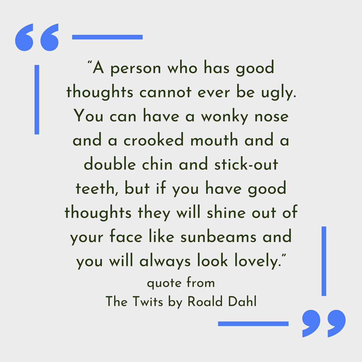 francesmackay02's tweet photo. A fab quote from The Twits by Roald Dahl. So true!
Do you have a favourite quote from a children's book?
#raisingreaders #bookquotes #kidsbookstagram #readingtogether #feelinggoodtoday #youngreaders https://t.co/heF5kTBlBy