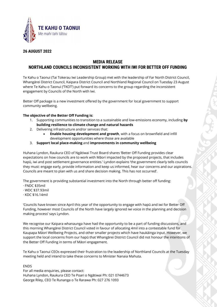 tekahuotaonui's tweet photo. NEW TE KAHU O TAONUI MEDIA RELEASE https://t.co/wIRVHTAUcA https://t.co/AXwLvE1BAL
