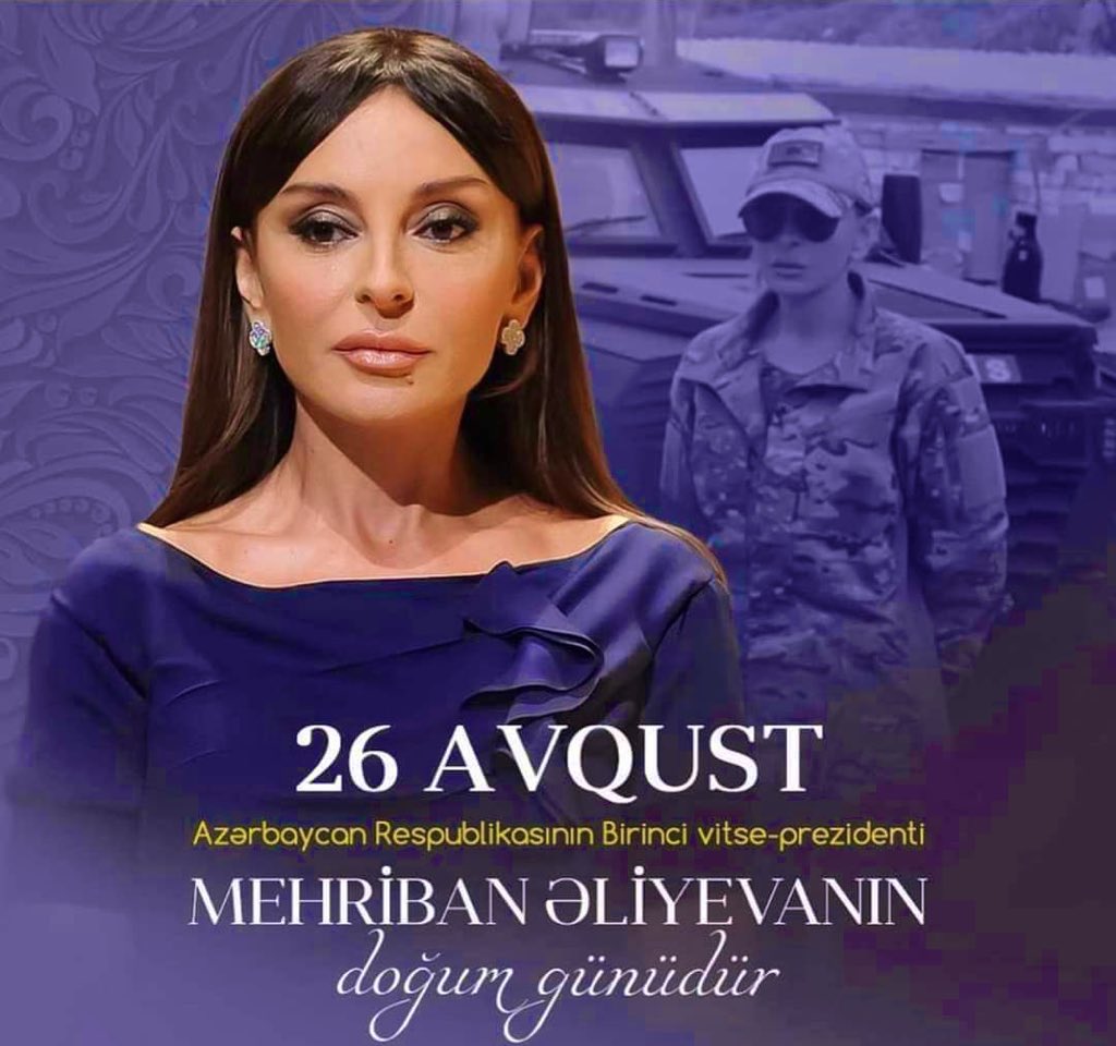 seyidov_hasan's tweet photo. Azərbaycan Respublikasının Birinci vitse-prezidenti, Heydər Əliyev Fondunun prezidenti Mehriban xanım Əliyevanı doğum günü münasibətilə #Neftchala rayon ictimaiyyəti və RİH kollektivi adından təbrik edirik 🇦🇿 https://t.co/rmD11BpTLX