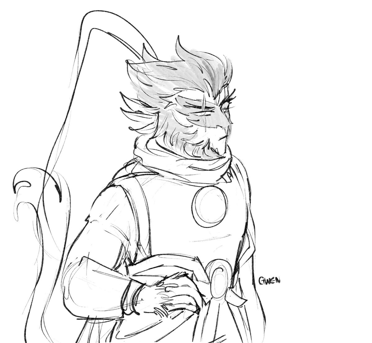 Six Eared Macaque ipad sketch. i reallyyyy liked his outfit from s3

#LMK #LEGOMonkieKid #LMKMacaque