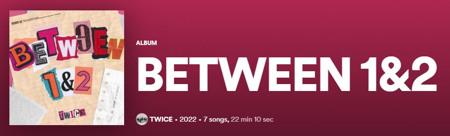 kctkpop's tweet photo. Did you enjoy TWICE's Between 1&amp;2 album? Come talk about it with others who liked it in Discord: https://t.co/HgrJCzrONE

#TWICE #TalkThatTalk #BETWEEN1and2 https://t.co/Q1i4BUjESp