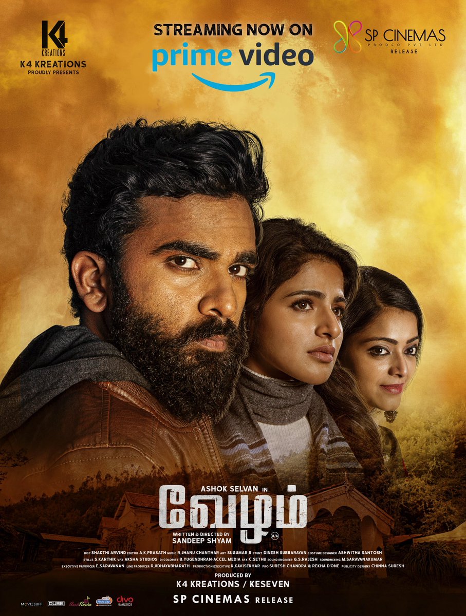 First Motion World (@1stmotionworld) on Twitter photo Bringing d intense thriller to the comfort of your home! Experience #Vezham, streaming now on <a href="/PrimeVideoIN/">prime video IN</a>
#VezhamOnAmazonPrime
#K4Kreations #Keseven <a href="/thespcinemas/">SP CINEMAS (PRODCO PVT LTD)</a> <a href="/sandeepshyam87/">Director Sandeep Shyam</a> @ajaiactor <a href="/ShakthiArvind/">shakthiarvind</a> <a href="/pradeep_1123/">Pradeep Kumar//swamiji.eth</a> @shakthisreeG <a href="/saravnkumardece/">Saravnkumar</a> @donechannel1 <a href="/gobeatroute/">BeatRoute</a> Bringing d intense thriller to the comfort of your home! Experience #Vezham, streaming now on <a href="/PrimeVideoIN/">prime video IN</a>
#VezhamOnAmazonPrime
#K4Kreations #Keseven <a href="/thespcinemas/">SP CINEMAS (PRODCO PVT LTD)</a> <a href="/sandeepshyam87/">Director Sandeep Shyam</a> @ajaiactor <a href="/ShakthiArvind/">shakthiarvind</a> <a href="/pradeep_1123/">Pradeep Kumar//swamiji.eth</a> @shakthisreeG <a href="/saravnkumardece/">Saravnkumar</a> @donechannel1 <a href="/gobeatroute/">BeatRoute</a>