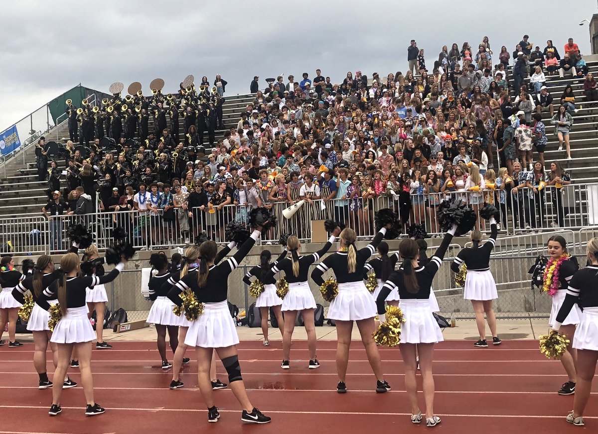 RockCanyonHS's tweet photo. What a great night for the Jags! Football gets a big opening win over the Poudre Impalas, the Marching Jags looked and sounded great! Our Pom’s and Cheer were exceptional! 

The Golden Boys and Canyon Crazies were in full force!

What a great night to be a Jag! https://t.co/jqUNPtnM87