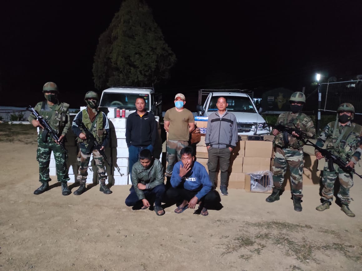 Assam Rifles troopers accompanied by Mizoram Police seized the foreign origin contraband items valued at Rs 41.03 lakhs at Hnahlan in Champhai district on Thursday.

The seized contraband was handed over to the custom's preventive wing.