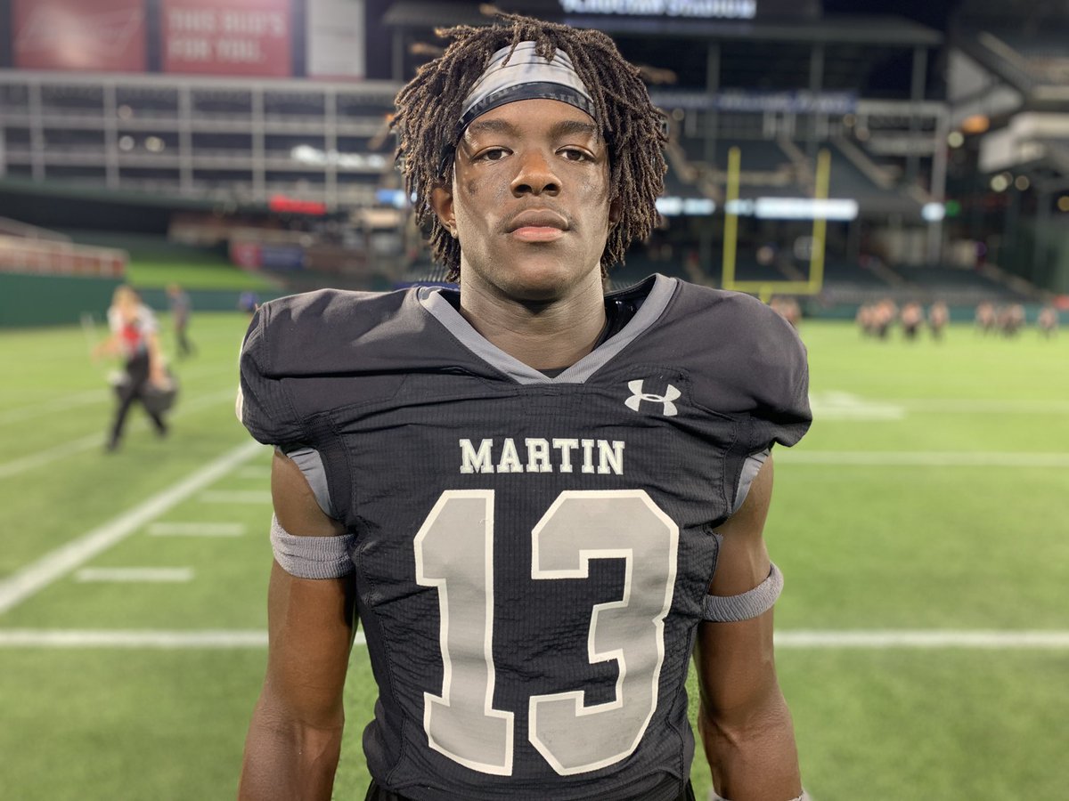 2023 Arlington Martin HS (Tex.) DB Josiah Charles (<a href="/JosiahC133/">Josiah Charles</a>). 

Charles played numerous roles in the secondary, while making the majority of his plays at CB. 

Charles currently holds 2 #D1 offers but could see that change w/ standout play this year.