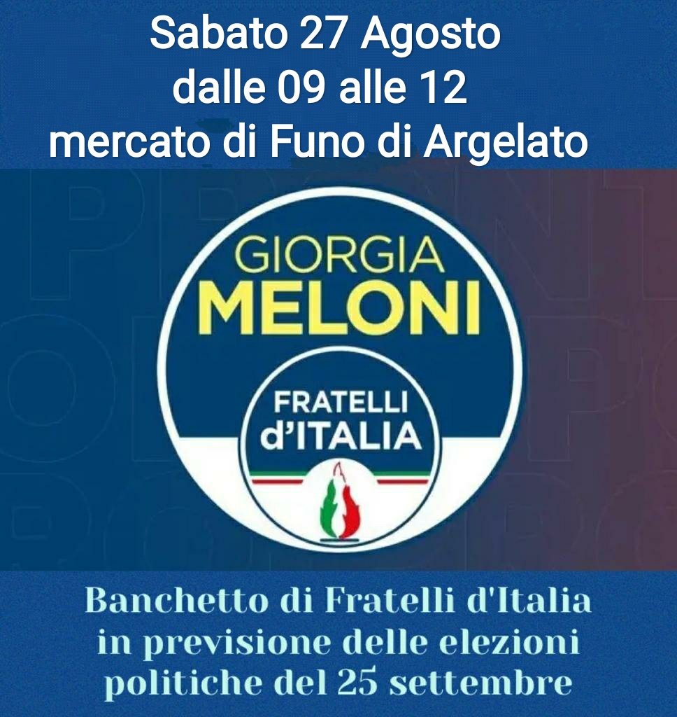 Fratelli d'Italia Castello d'Argile 🇮🇹 (@grimagiovanni) on Twitter photo 
