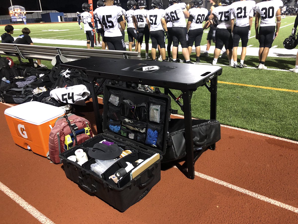 mnhopper1s's tweet photo. The #ATTable from @KinematicCo_ showing off its versatility tonight on the road with JV football. Quickly turns from dolly into table and then back to dolly. #ATtwitter #AT4ALL https://t.co/HeXMwxcgah