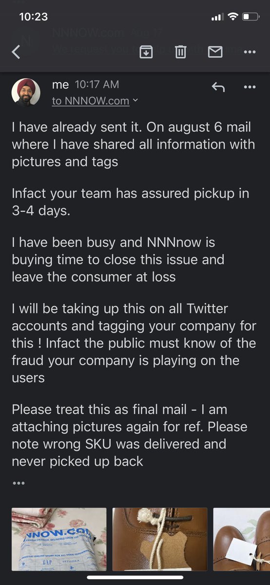 Jag_anand's tweet photo. @heynnnow  I have been following your care team for a material return and you have such a poor team which does not care at all for the customer - I feel your portal is more of a fraud - please look Into this and 10 mails but no result - order id: O95A48E https://t.co/Fyceyc4awS