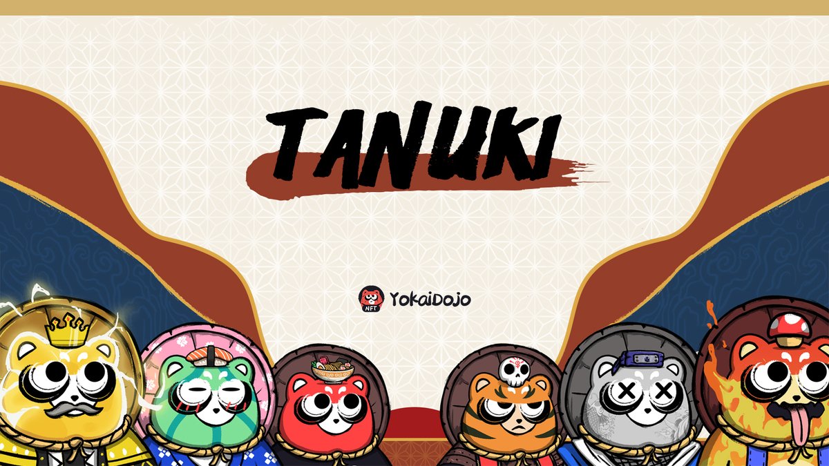 We are LIVE🥳🚨💥

Start Minting-nft.yokaiswap.com/tanuki-mint

hop in to our discord, we are sharing PC wallpapers, Mobile screens and wallpapers for your smart watch with #Tanuki theme 😎🤠

#NFT #NFTs #NFTdrops #nftcollector #NFTJapan #NFTCommmunity #NervosNetwork #CKB #YOK