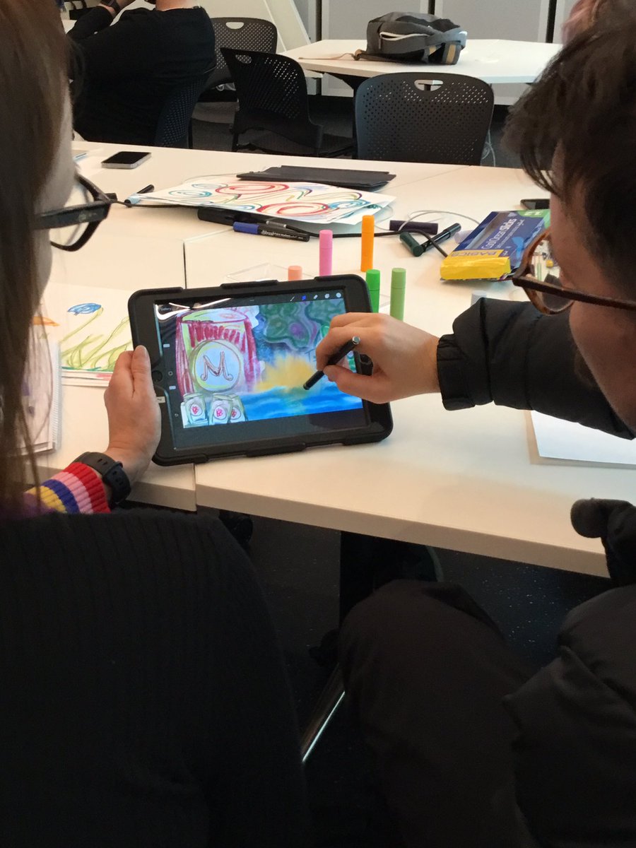 Everyone’s so engrossed in their creations… working through the creation of visual literacies with Jasmine Seymour <a href="/Girrawi/">Jasmine Seymour</a> <a href="/ALEA_ACMI2022/">ALEA_ACMI2024</a> #visual_literacy #literacy