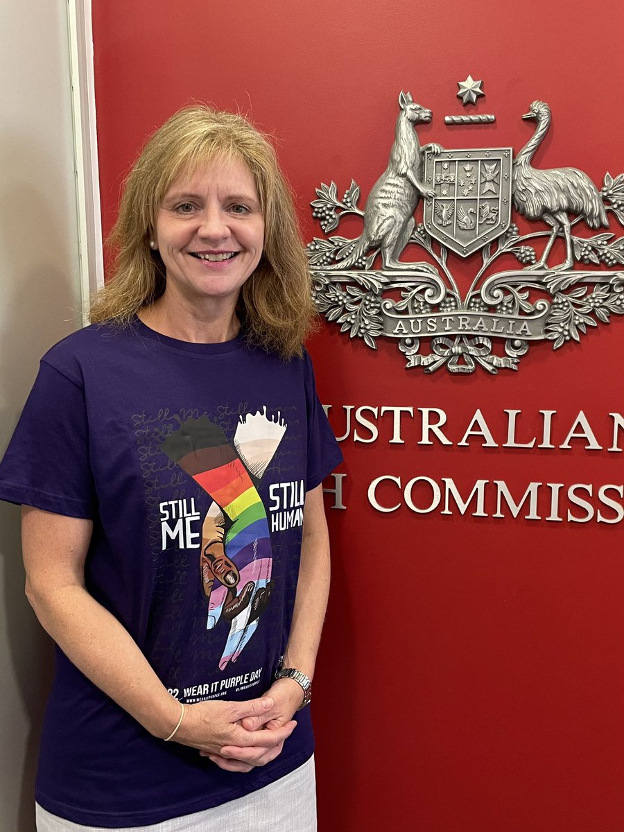AusHCCyprus's tweet photo. Today we #WearitPurple to show our support for #LGBTIQ+ youth across #Australia & around the world π
Β
Here at the π¦πΊ High Commission in π¨πΎ, we've worked hard to advocate & support π³οΈβππ³οΈββ§οΏ½οΏ½οΏ½ youth through various activities with our partners #wearitpurpleday #WIPD22 #LGBTIrights https://t.co/aOx5rL0XCh