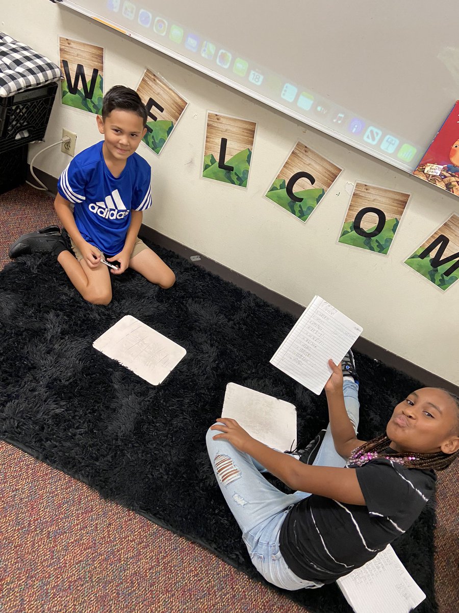 Practicing our spelling by ourselves and with a partner. I am super proud of all their hard work #BetterTogether <a href="/CharlesRDrewES/">Drew Elementary</a>