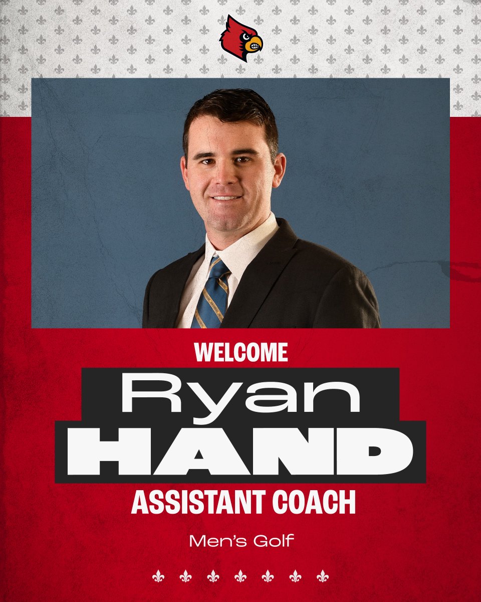LouisvilleMGOLF's tweet photo. Welcome our newest Cardinal to the Ville! 👋

We're excited to add Ryan Hand as an assistant coach.

Details: https://t.co/cnNUbrdNQ9 

#GoCards https://t.co/ahnV8uC2g7