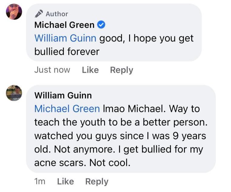 luvvpisces's tweet photo. imagine telling a 16 y/o kid you hope he gets bullied forever…at your ancient age? embarrassing. https://t.co/gAX3zMHmwD