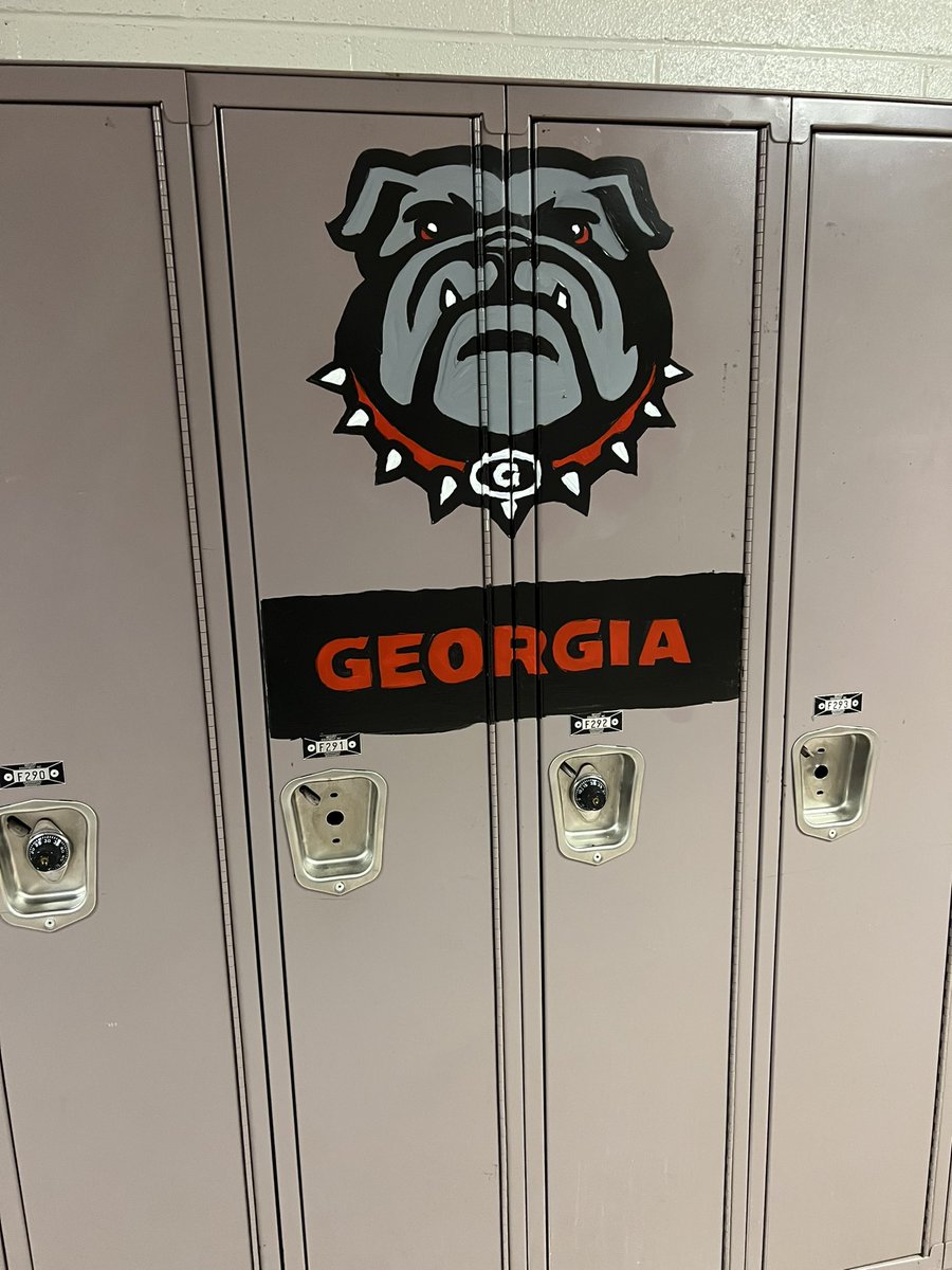 Just a sample of “locker pennants” <a href="/W_WhitmanMS/">Walt Whitman MS</a> - they are everywhere!  #Avid and just one way to connect with students! @Craig_Herring