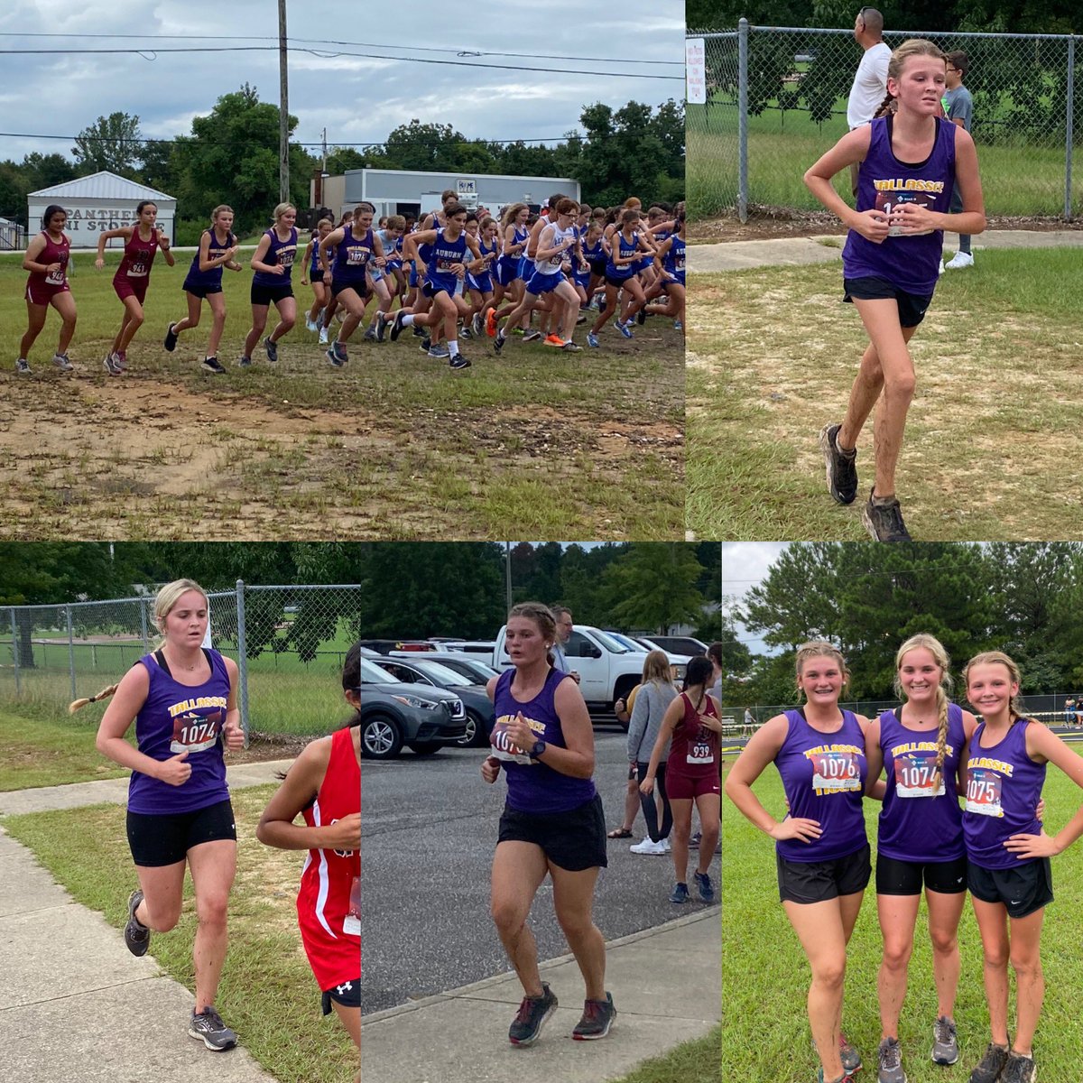 TallasseeTrack's tweet photo. Shoutout to Mallory, @AbbieD_39 and Alli!! Great job running at the Panthers 3K in Smiths Station today!  This was their first ever XC race and they did great!! We are proud of you!  #tigerpride #hardwork #crosscountry https://t.co/BiLsjBBStq