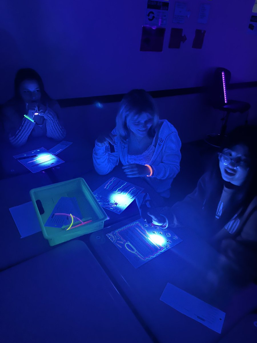 Celebrating our first writing assignment in ELA with a glow party!  Highlighting the great parts of their essay and sharing them aloud! <a href="/oakhillslions/">The Lions Den</a> #lovemylions