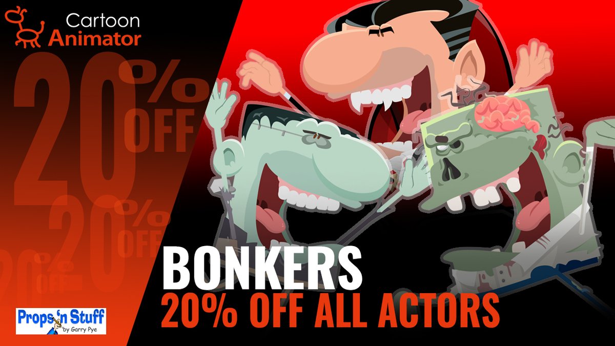 reallusion's tweet photo. For the month of August take 20% OFF ALL the #Bonkers G3 actors for #CartoonAnimator by #GarryPye. With more than 100 wacky characters in this series, you're sure to find the right character for you next #2DAnimation project. 

Available from https://t.co/veDs62V4yg

#CTA https://t.co/IF0dXYIFfM