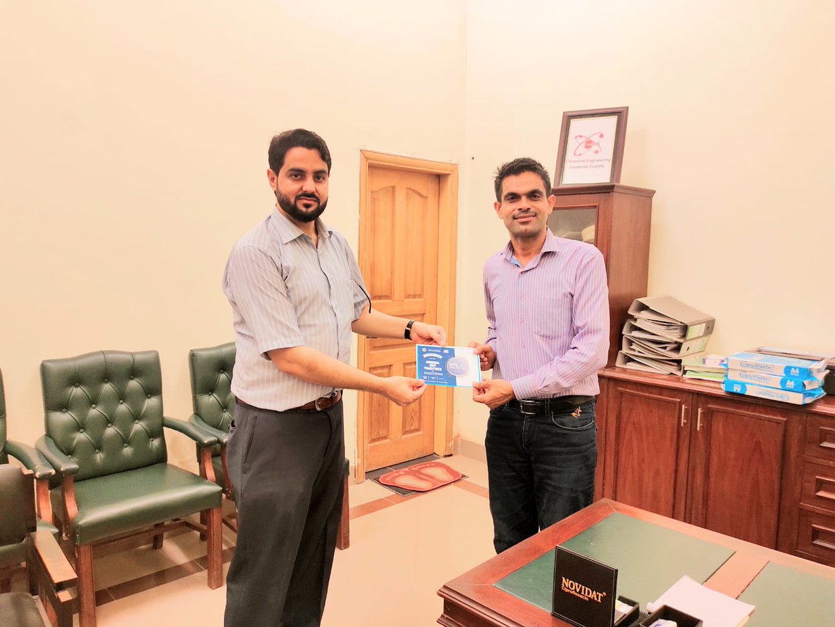 hmes_uog's tweet photo. Coordinator Hayatian society of Mechanical Engineers *Engr Yasir Hussain* invites Respected Chairman chemical Engineering *Dr Ghulam Abbas* for Annual Get to Gather Department of Mechanical Engineering university of Gujrat .               #HSME #UOG https://t.co/yVWy4AvEb1