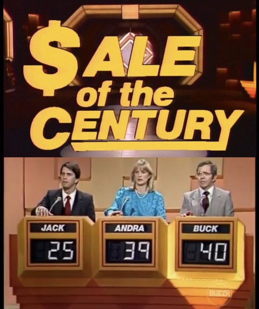 Who Remembers the 1969-1974 and 1983-1989 TV Game Show 
“Sale of the Century?”  

#SaleOfTheCentury #TV #GameShow #80s