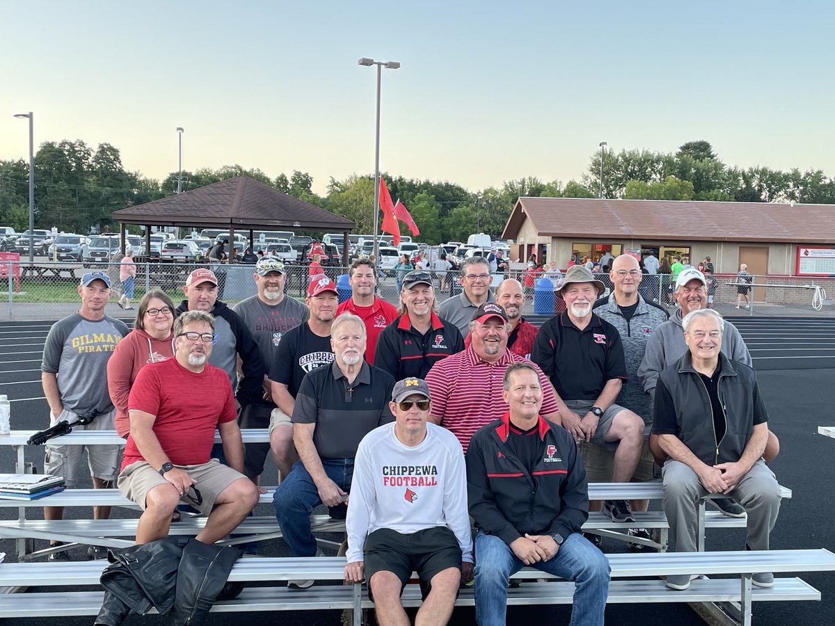 It was great to see some of our former assistant coaches from the Cardinal Football coaching staff over the years! #MightyCardinals