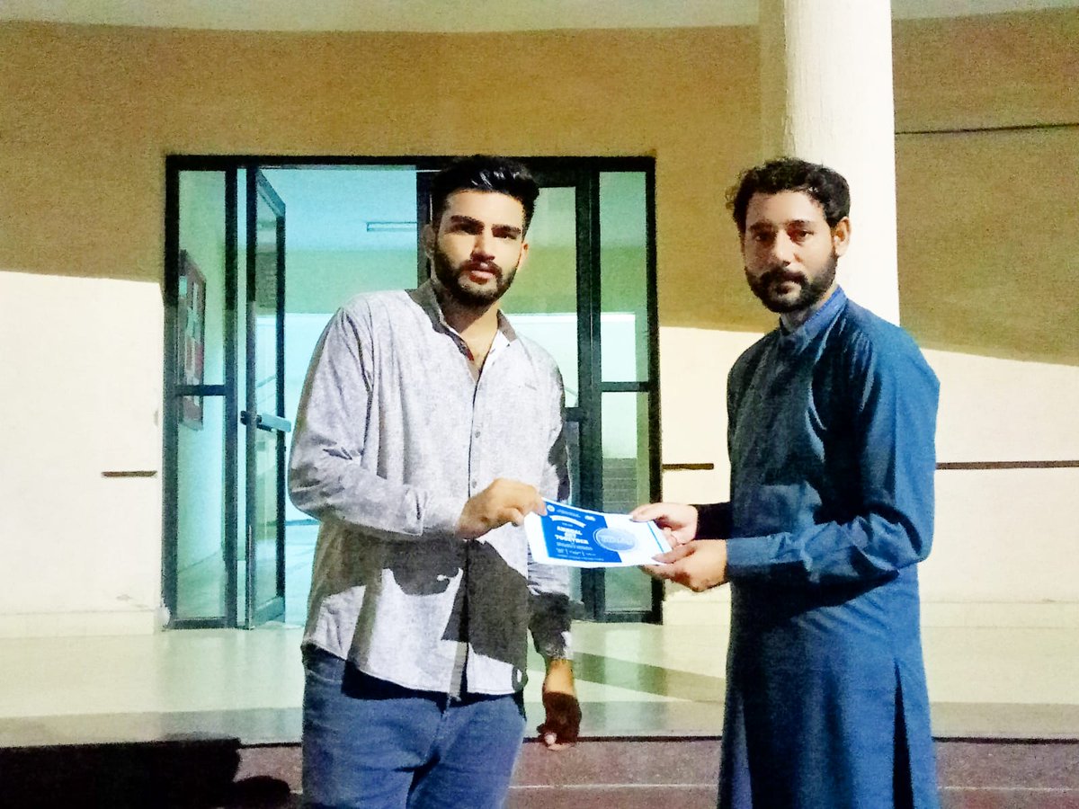 hmes_uog's tweet photo. Vice president Hayatian society of Mechanical Engineers Mr Muthar Raza invites Respected Dr Syed Zaki Warden Boys Hostel for Annual Get Together of Department of Mechanical Engineers. #HSME #UOG https://t.co/IEnQoCrwzX
