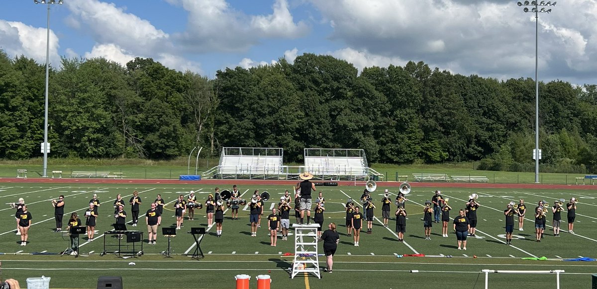 icmcwaffle's tweet photo. So looking forward to #2 son @wafflejacob3  enjoying his senior year!  Going to be fun watching him this fall as 1 of the 2 Drum Majors of the 
@OlivetBands https://t.co/XdHsDz9hXD