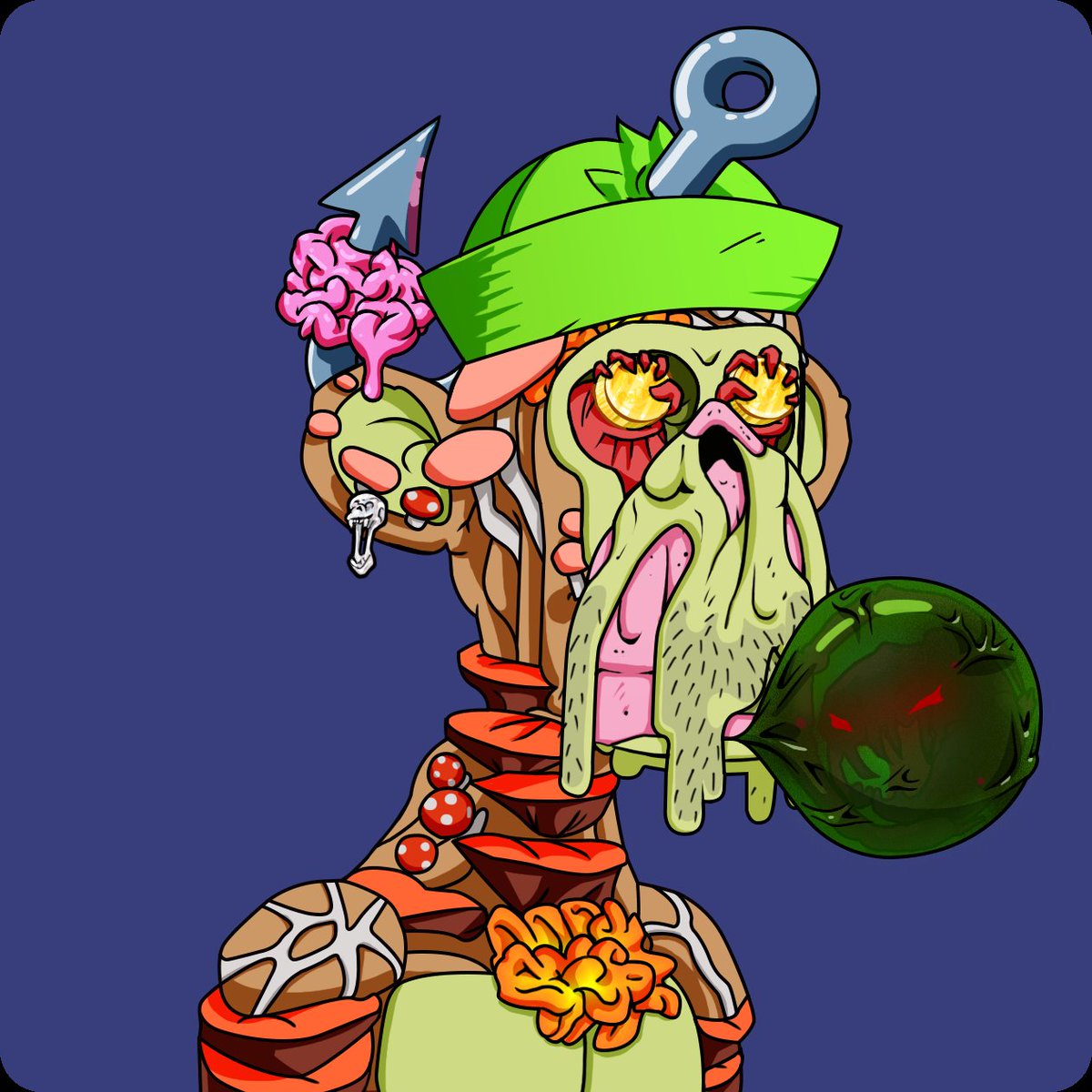 Please welcome the newest member of the #BGK fam! Huge S/O to <a href="/Cryptomoron_/">cm</a> <a href="/KingODawg_/">KingODawg</a> <a href="/Bubblegum_NFT/">Bubblegum</a> for chipping in a little extra out of their own funds to help us secure this bubblegum mutant. Already plans are in the works to add our new mutant to <a href="/bubblegumkids_/">Bubblegum Kids</a> lore 👀🥳