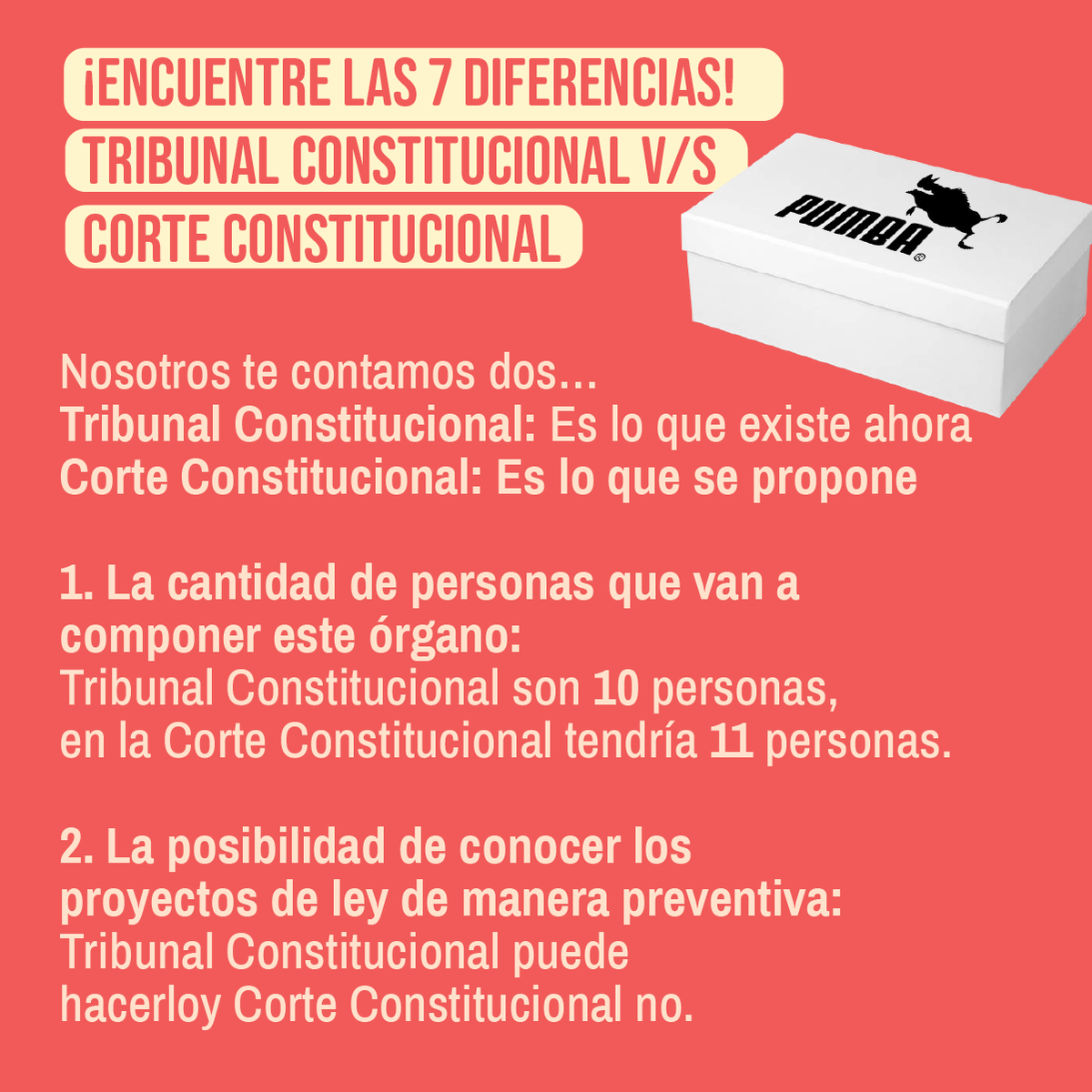 ConstiEnCorta's tweet photo. Tribunal Constitucional v/s Corte Constitucional... 👊 https://t.co/CRCqIKNVnY