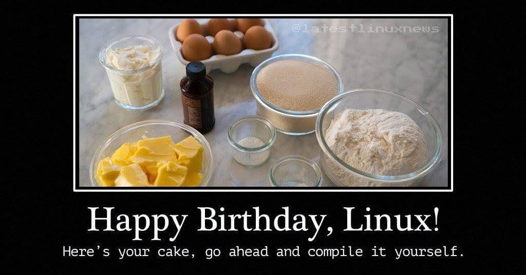 Luisa_Donato's tweet photo. Happy birthday Linux ๐ง๐ฅณ
#linux #happybirthdaylinux #august25 #100daysofcode https://t.co/UfRB8hCmJ0