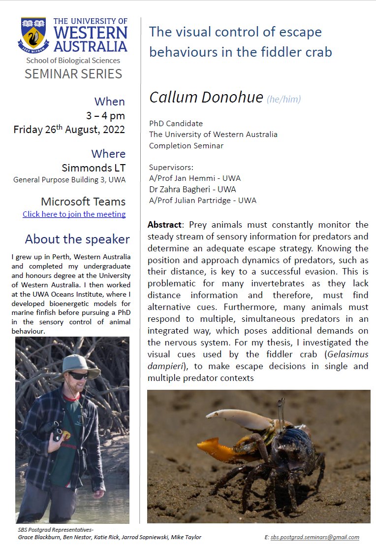 School of Biological Sciences, UWA tweet media