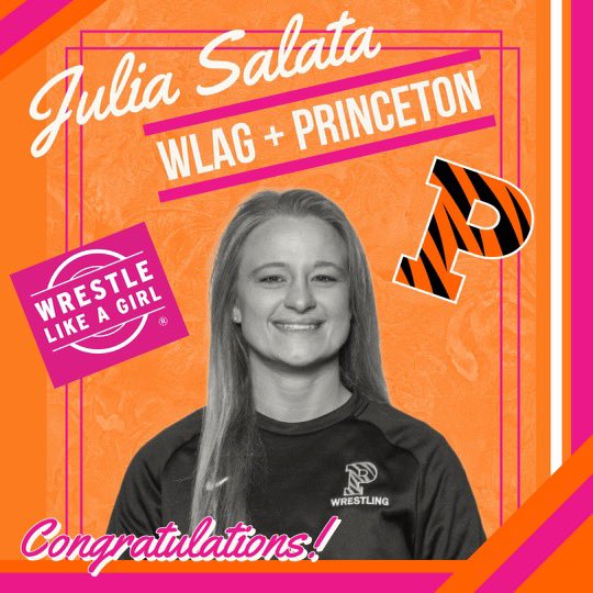 WrstleLikeAGirl's tweet photo. Congratulations, @JSalata 

Princeton Wrestling is getting a Director of Operations + and 🤼‍♀️ coach at the @PrincetonWC 🐯 👑 

#GetIn #WrestleLikeAGirl 

🖼 : @LoriLynnAyres @d1womenwrestle https://t.co/8WkFEDXkqp