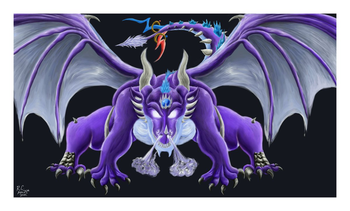 OctazureArts2's tweet photo. Finally finished this beast of a painting. This is just the non-scenery alternative version of an Elden Ring-based fanart I finished on my dedicated art gallery account.

Artwork(c)R.C. August 2022 https://t.co/AKobu7UqeC