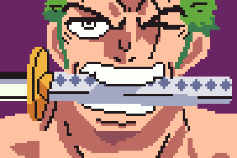 The wings of the pirate king
Sanji and Zoro
#pixelart #ONEPIECE