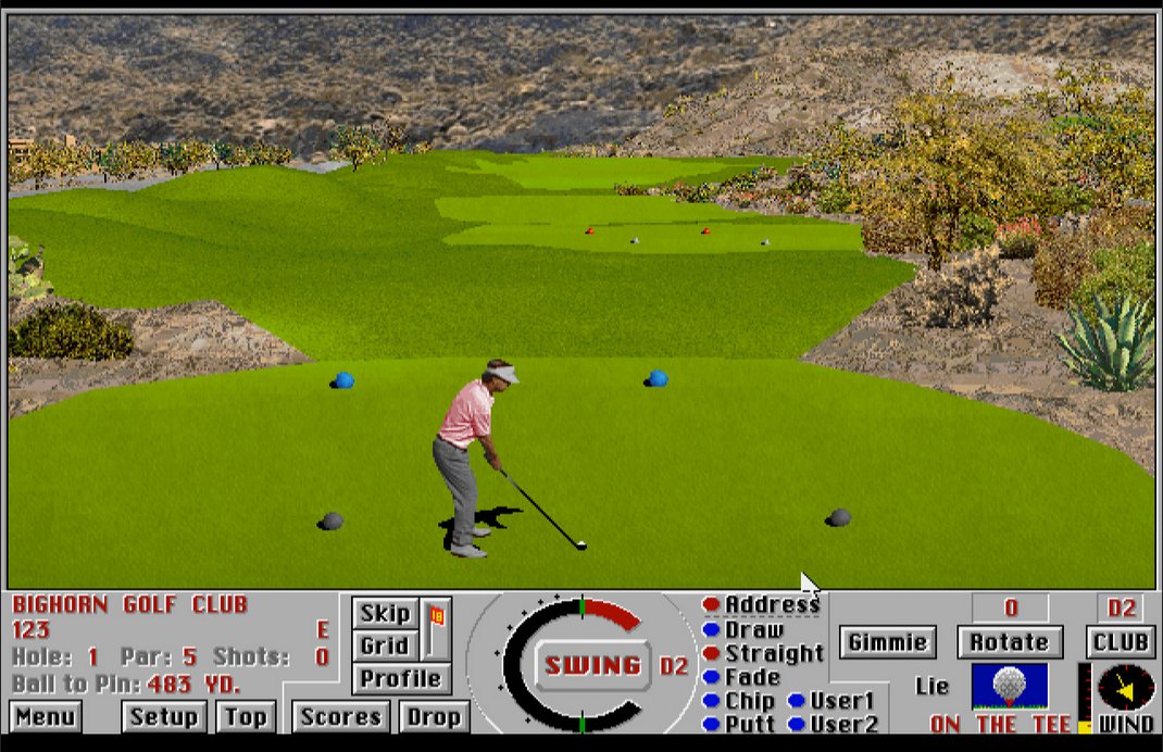 Colin Spacetwinks on Twitter: "Links 386 Pro ($7.49) - THIS IS, IN FACT,  YOUR DADDY'S GOLF. there are newer golf games, there are better golf games,  but goddamn is this an incredibly