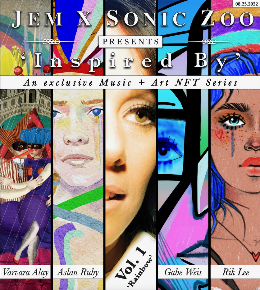I'm honored to be involved in the awesome music / visual art drop from legends <a href="/jem/">Jem</a> x <a href="/Joseph_SonicZoo/">JOSΞPH</a> 🔥🔥 <a href="/aslanruby/">SARANA</a> <a href="/VarvaraAlay/">Varvara Alay</a> <a href="/GabrielJWeis/">Gabe Weis</a> &amp; myself have all created art inspired by Jem's new song. It's all my favorite things - music, art and good people. Get involved! ❤️‍🔥❤️‍🔥