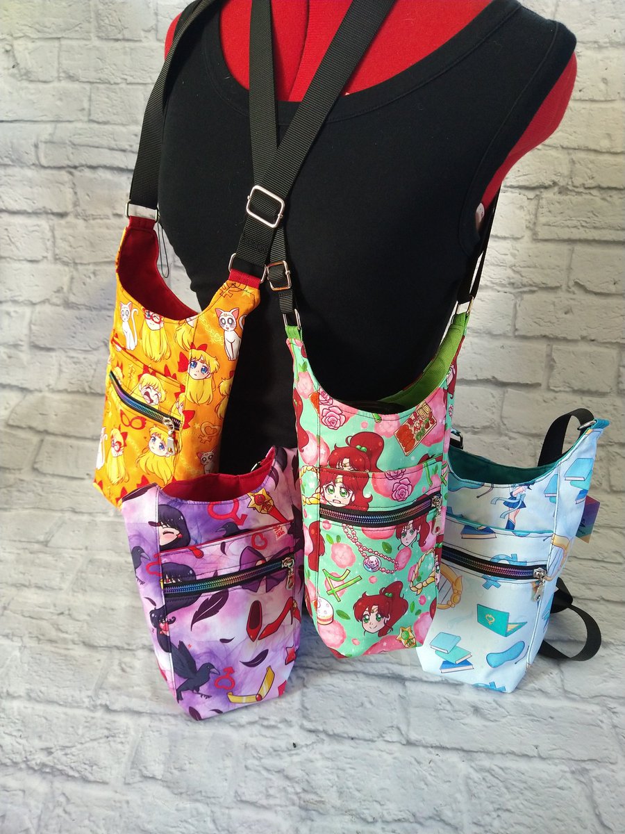 SewingbyAmber's tweet photo. Which sailor scout do you most relate to? I'm totally Sailor Mars- spunky, stylish but a litt odd 🤣 👇

New merch is up on our site NOW 👇https://t.co/Djfn8MSTGL

#sailormars #sailorvenus #sailormercury #sailorjupiter #Perfect #waterbottlebag #FanArtFriday https://t.co/jkck3a2kWW