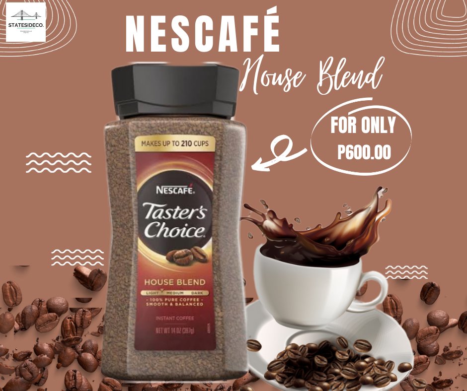 statesidecoph's tweet photo. NESCAFE House Blend

For only ₱600

Shop now 🛒 https://t.co/YnCpIZKlMc